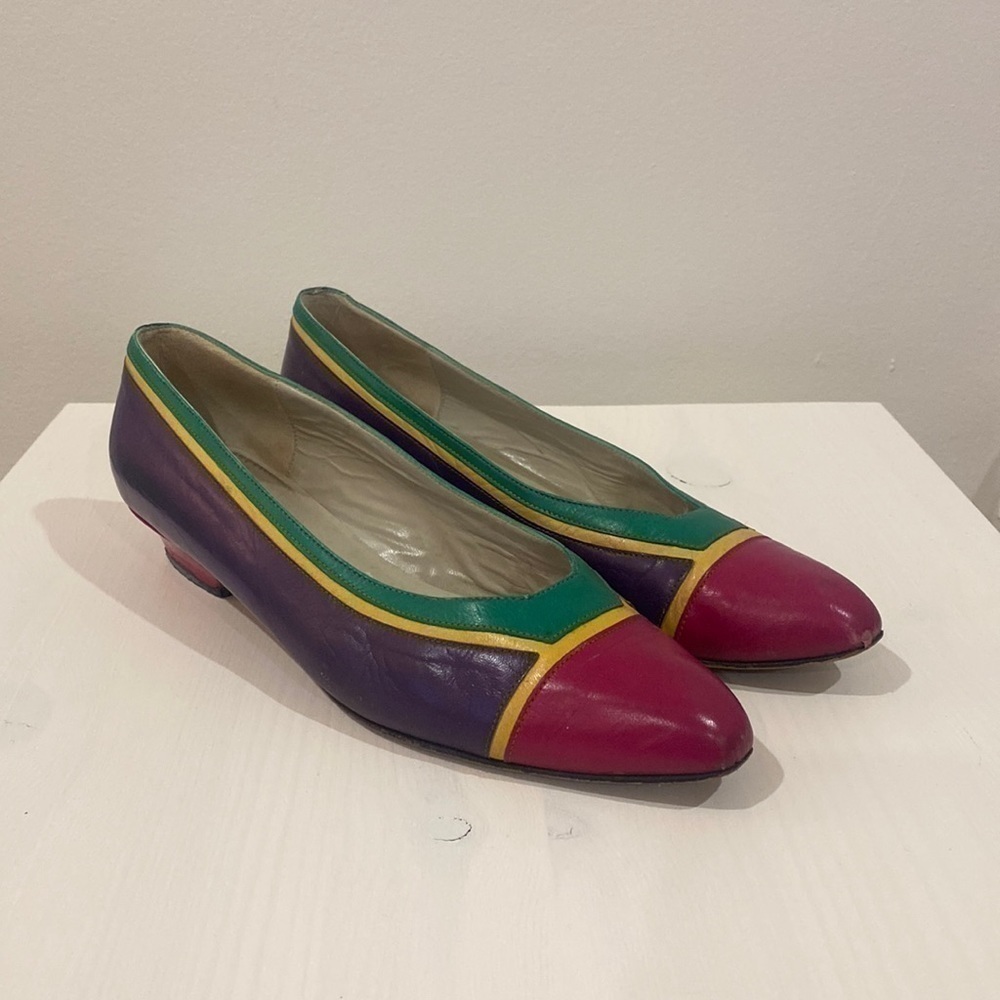 Vintage Colorblock Thomas Wallace Heel